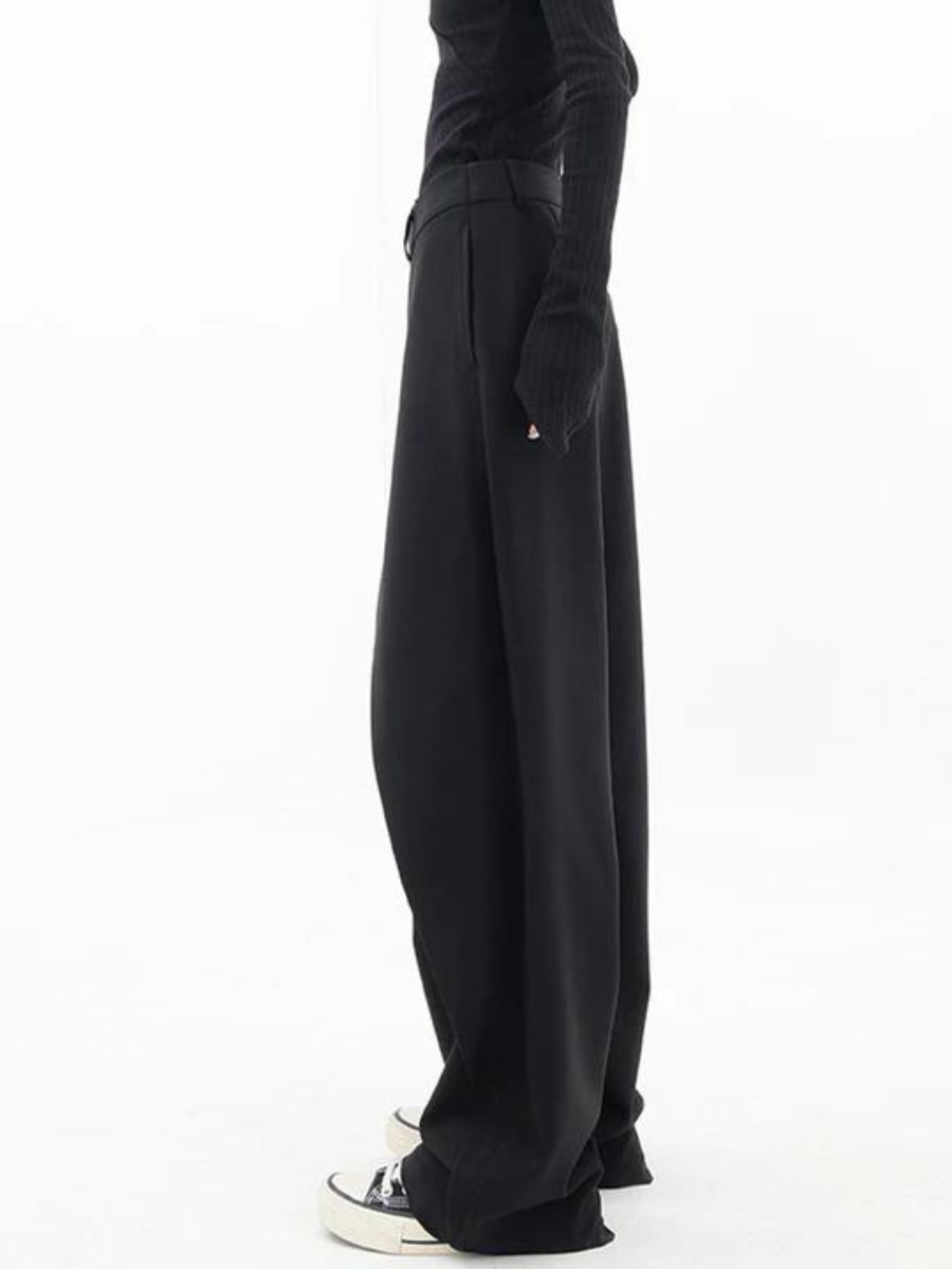 Isabella | Chic Asymmetric Wide Leg Trousers - Lumina