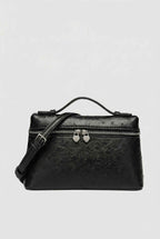 Isabella | Chic Black Crossbody Bag with Adjustable Strap - Lumina