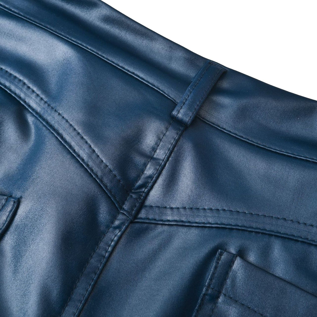 Isabella | Chic Stretch Leather Trousers for Effortless Style - Lumina