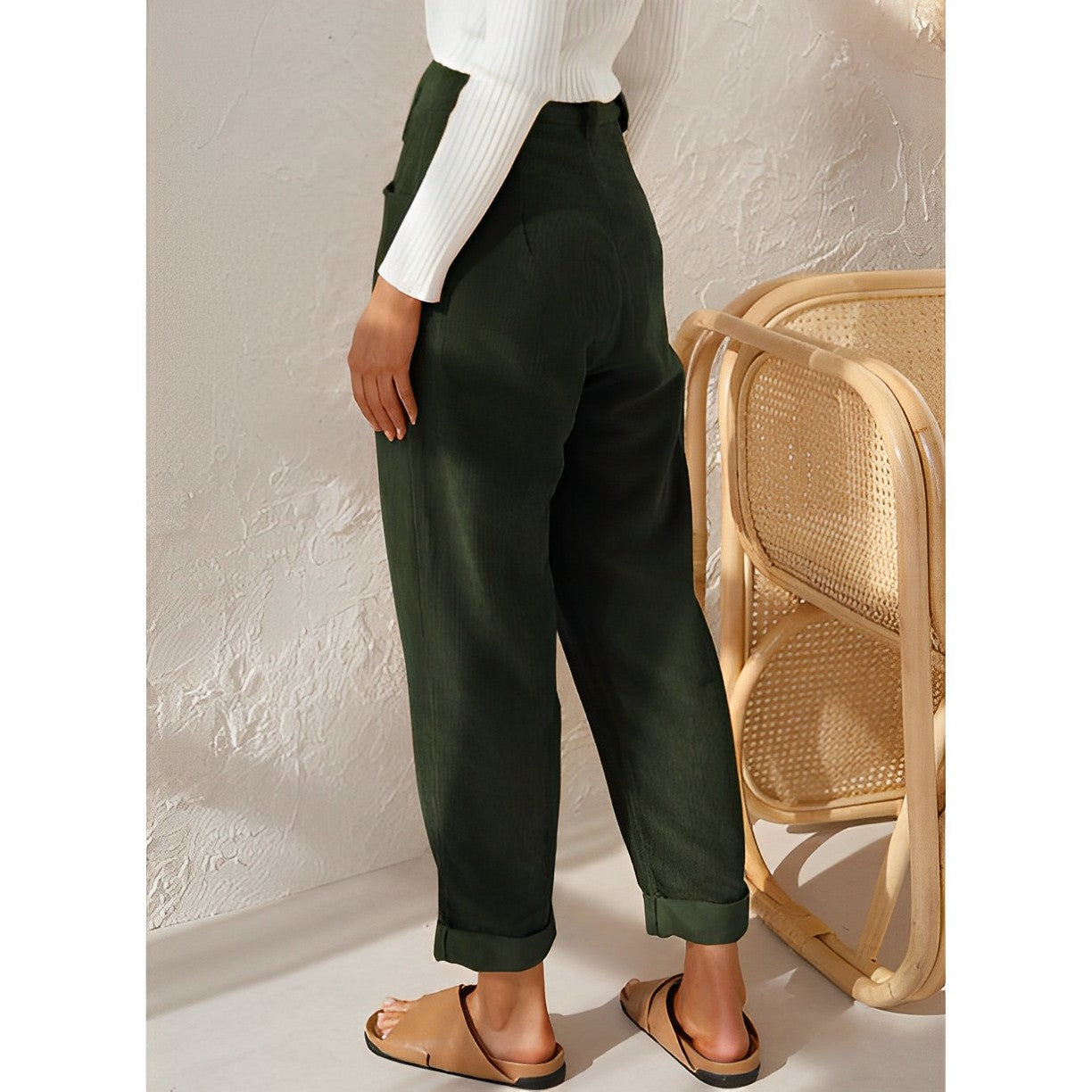Isabella | Chic Striped Trousers with Comfortable Fit - Lumina