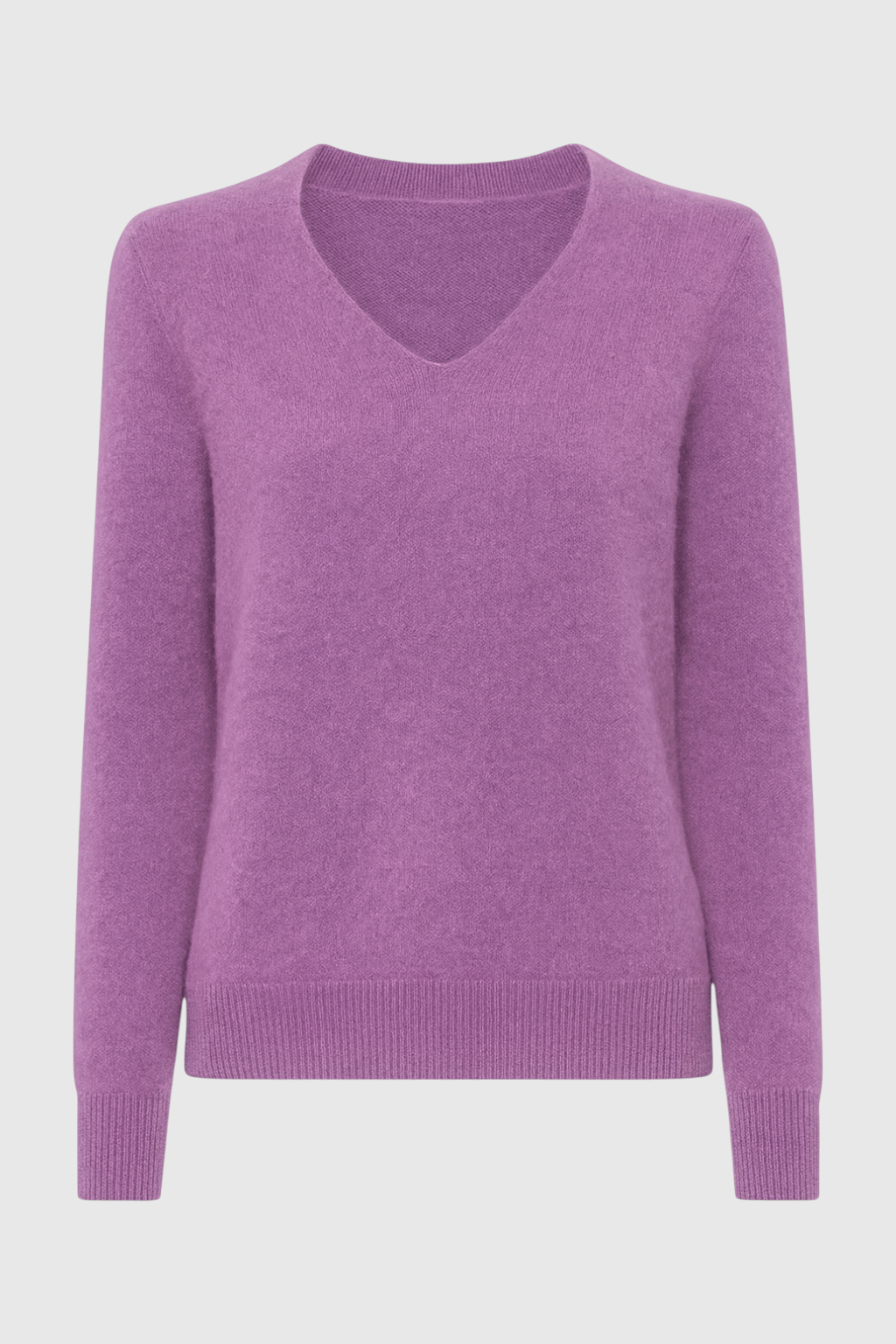 Isabella | Cozy Dark Purple Sweater with Flattering Fit - Lumina