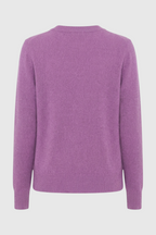 Isabella | Cozy Dark Purple Sweater with Flattering Fit - Lumina