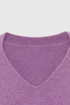 Isabella | Cozy Dark Purple Sweater with Flattering Fit - Lumina