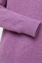 Isabella | Cozy Dark Purple Sweater with Flattering Fit - Lumina