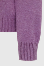 Isabella | Cozy Dark Purple Sweater with Flattering Fit - Lumina
