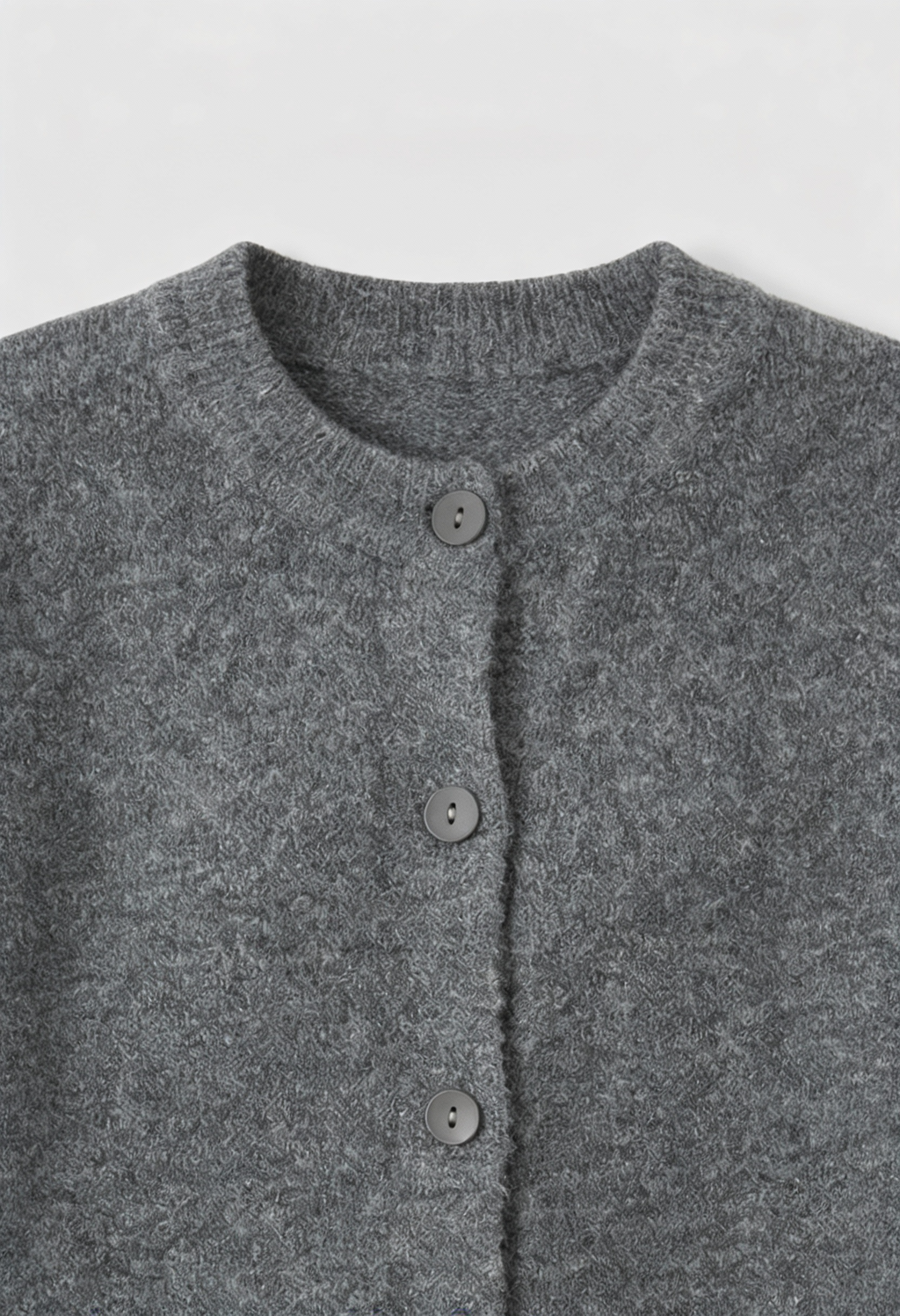 Isabella | Cozy Gray Long Cardigan Sweater with Relaxed Fit - Lumina
