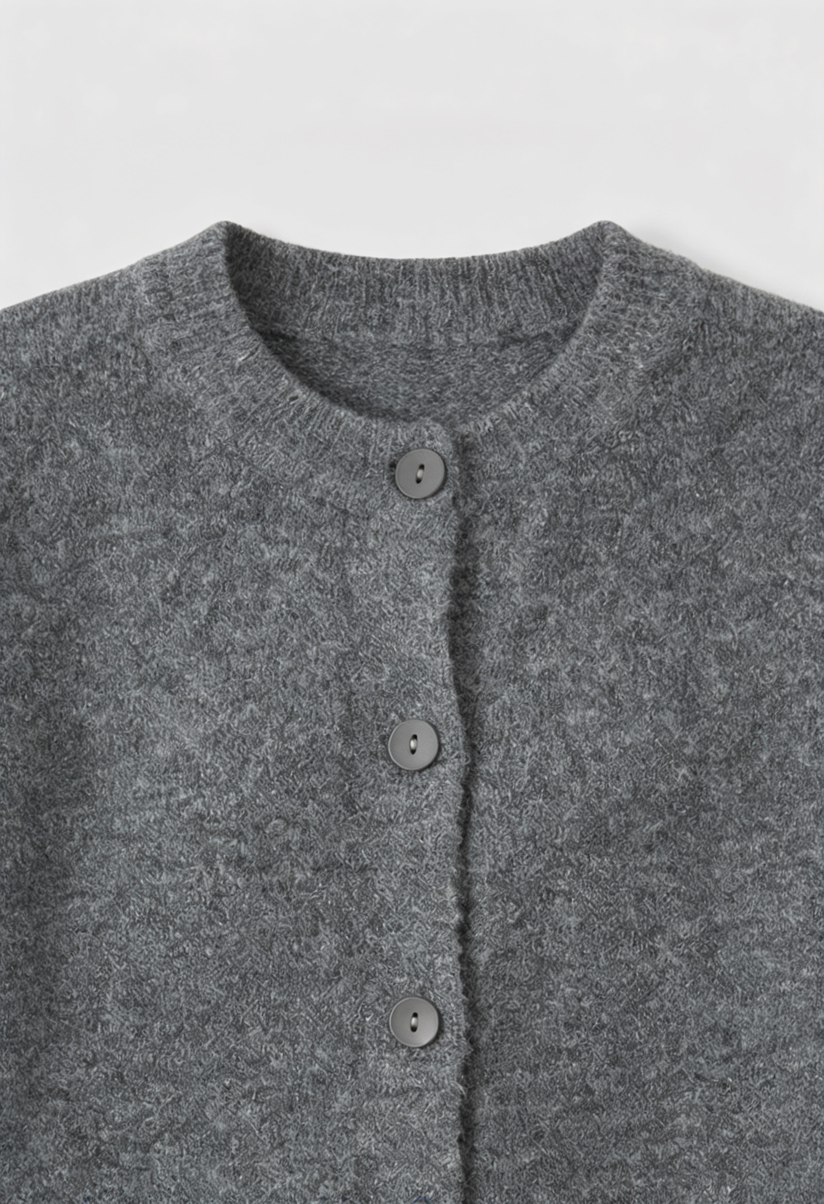 Isabella | Cozy Gray Long Cardigan Sweater with Relaxed Fit - Lumina