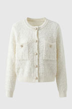 Isabella | Cozy Open-Front Cardigan with Ribbed Details - Lumina
