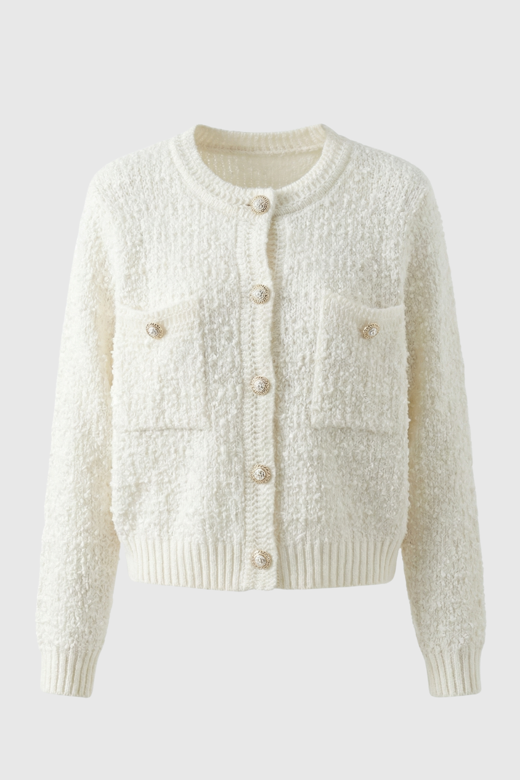 Isabella | Cozy Open-Front Cardigan with Ribbed Details - Lumina