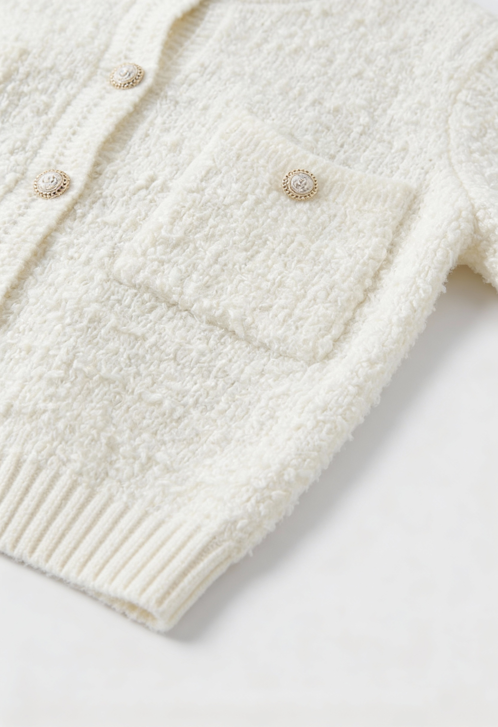 Isabella | Cozy Open-Front Cardigan with Ribbed Details - Lumina
