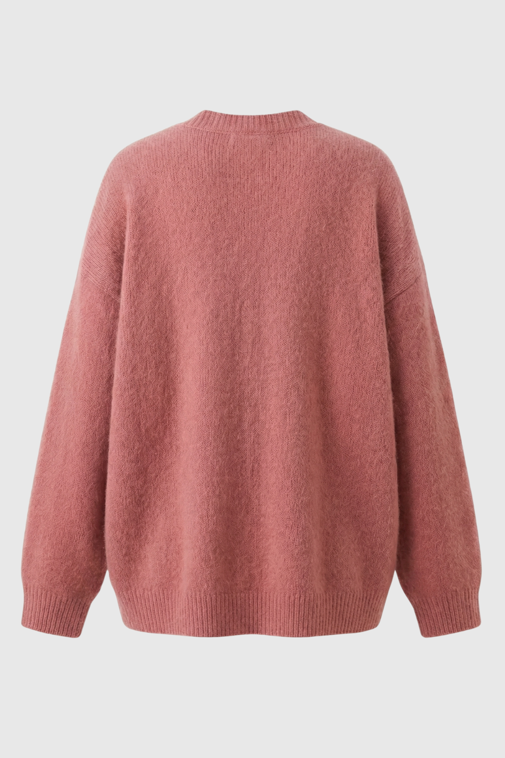 Isabella | Cozy Pink Knit Cardigan Sweater with Relaxed Fit - Lumina