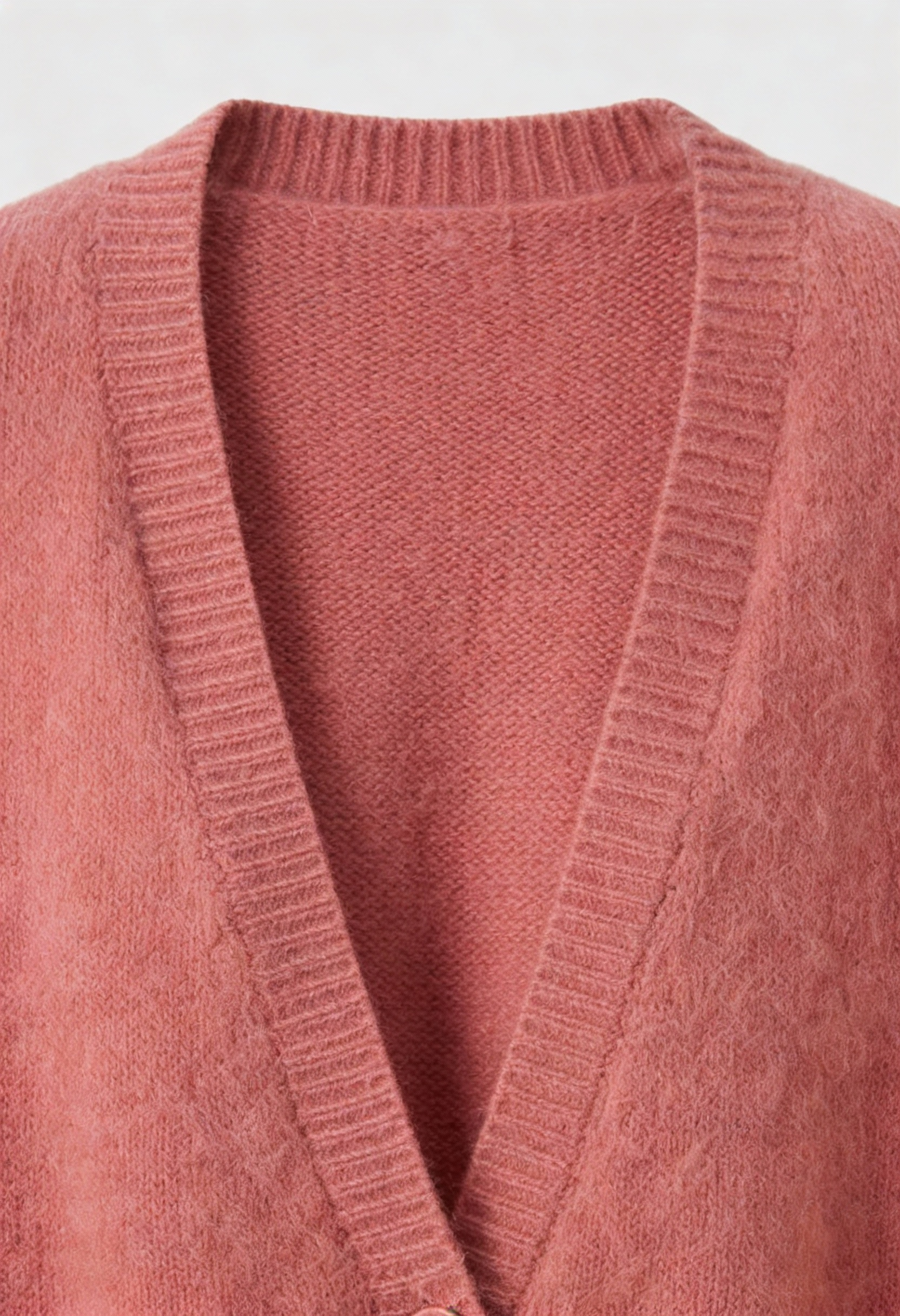 Isabella | Cozy Pink Knit Cardigan Sweater with Relaxed Fit - Lumina