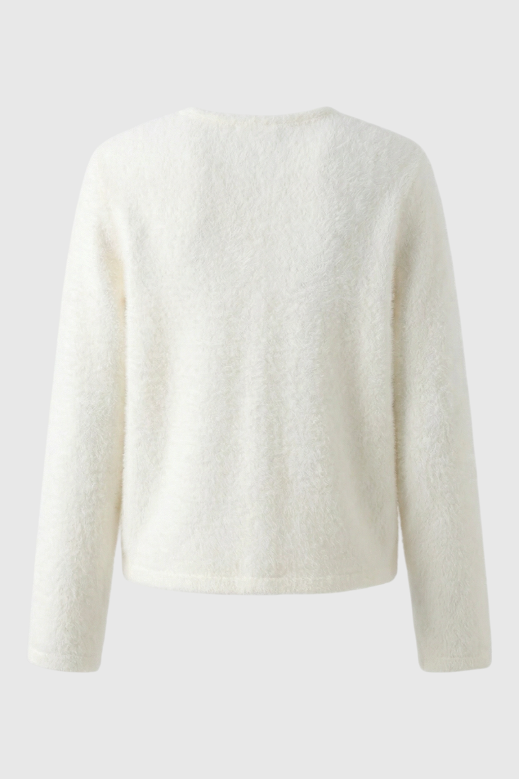 Isabella | Cozy White Open-Front Cardigan Sweater with Relaxed Fit - Lumina