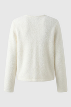 Isabella | Cozy White Open-Front Cardigan Sweater with Relaxed Fit - Lumina