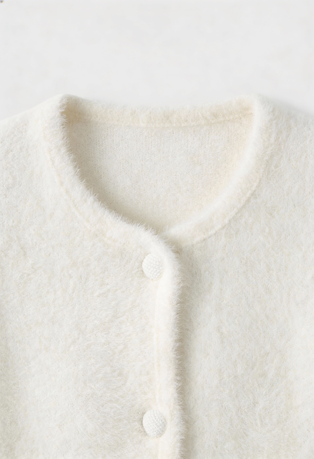 Isabella | Cozy White Open-Front Cardigan Sweater with Relaxed Fit - Lumina