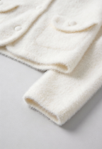 Isabella | Cozy White Open-Front Cardigan Sweater with Relaxed Fit - Lumina