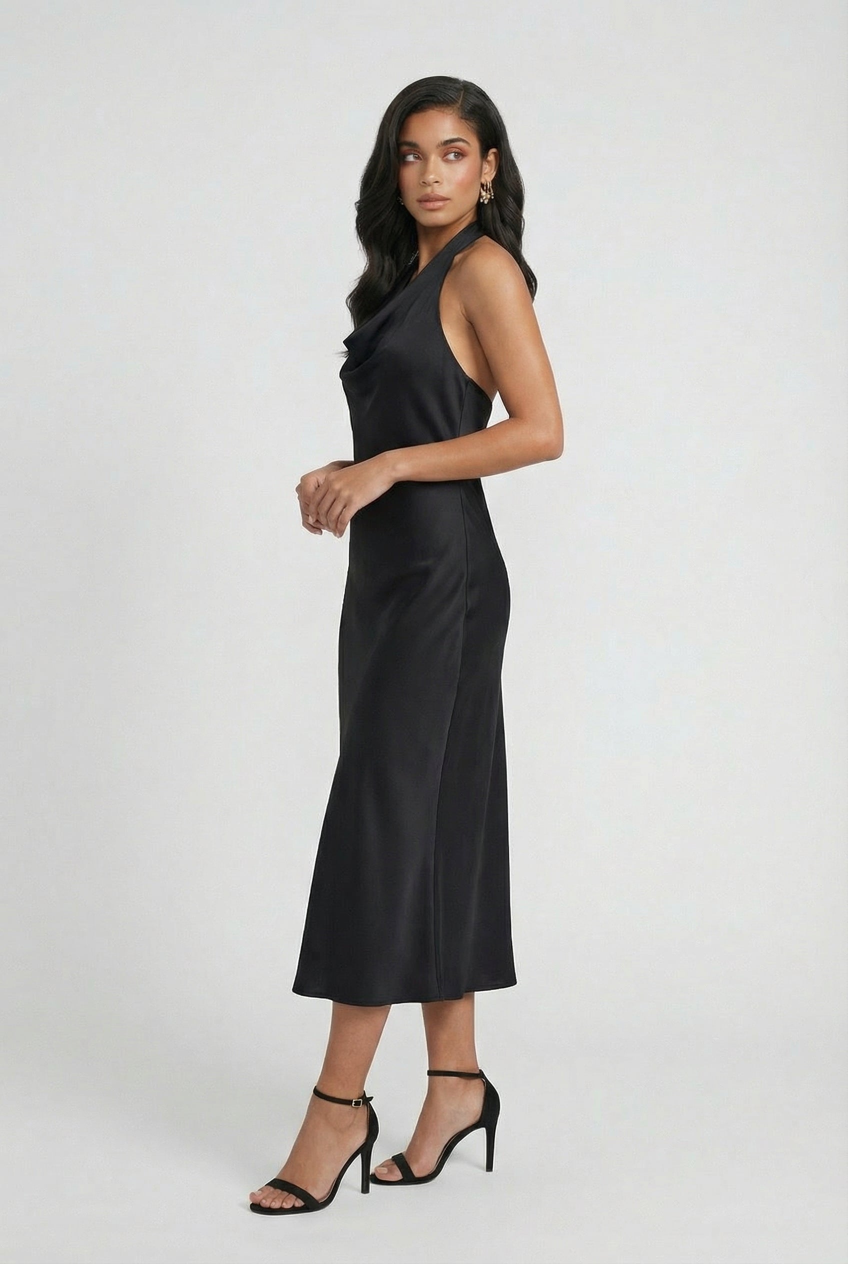 Isabella | Elegant Backless Midi Dress for Summer Chic - Lumina