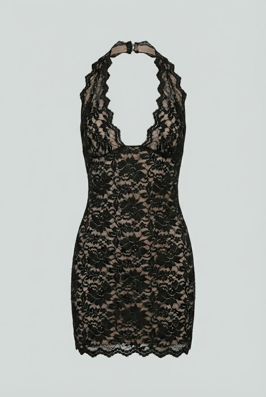 Isabella | Elegant Backless Mini Dress with Versatile Cut - Lumina