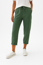 Isabella | Elegant Beige Trousers with Breathable Fabric - Lumina