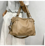 Isabella | Elegant Black Synthetic Leather Tote Bag - Lumina