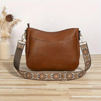 Isabella | Elegant Black Vegan Leather Shoulder Bag with Adjustable Strap - Lumina