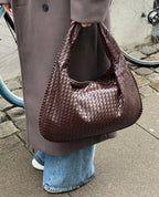 Isabella | Elegant Black Vegan Leather Tote Bag - Lumina