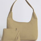 Isabella | Elegant Black Vegan Suede Tote Bag - Lumina