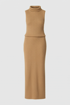 Isabella | Elegant Brown Knit Skirt Set with Sophisticated Style - Lumina
