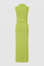 Isabella | Elegant Green Knit Skirt and Top Set with Flattering Fit - Lumina