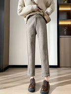 Isabella | Elegant High-Waisted Pencil Trousers - Lumina