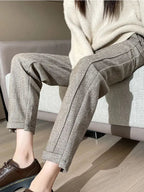 Isabella | Elegant High-Waisted Pencil Trousers - Lumina