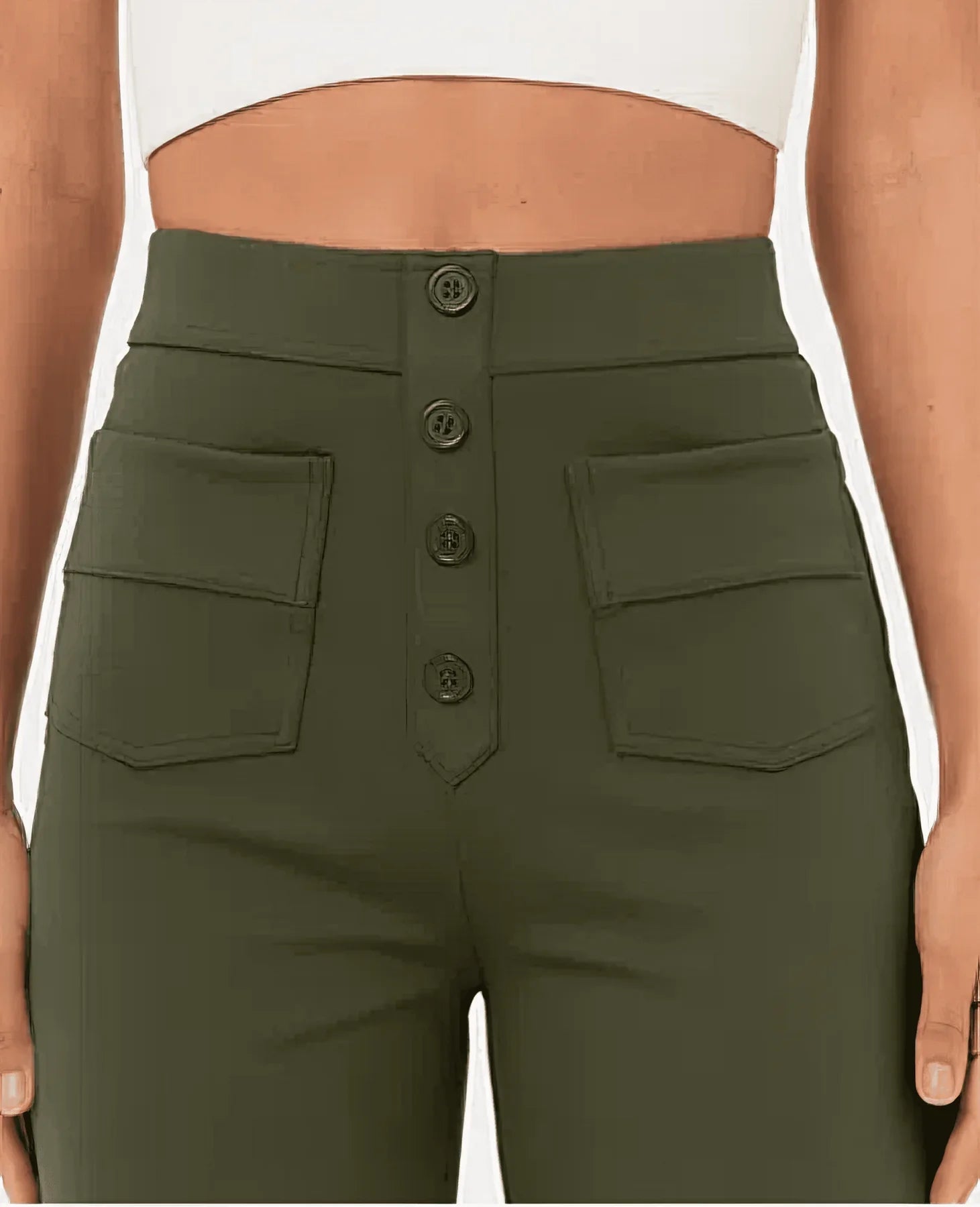Isabella | Elegant High-Waisted Trousers with Flattering Fit - Lumina