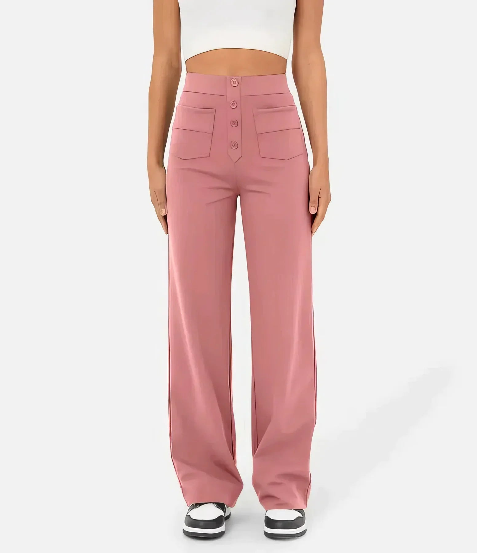 Isabella | Elegant High-Waisted Trousers with Flattering Fit - Lumina