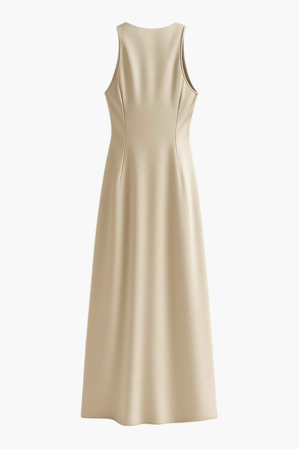 Isabella | Elegant Khaki Summer Dress with Sophisticated Fit - Lumina