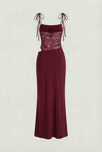 Isabella | Elegant Lace Bodycon Dress with Spaghetti Straps - Lumina