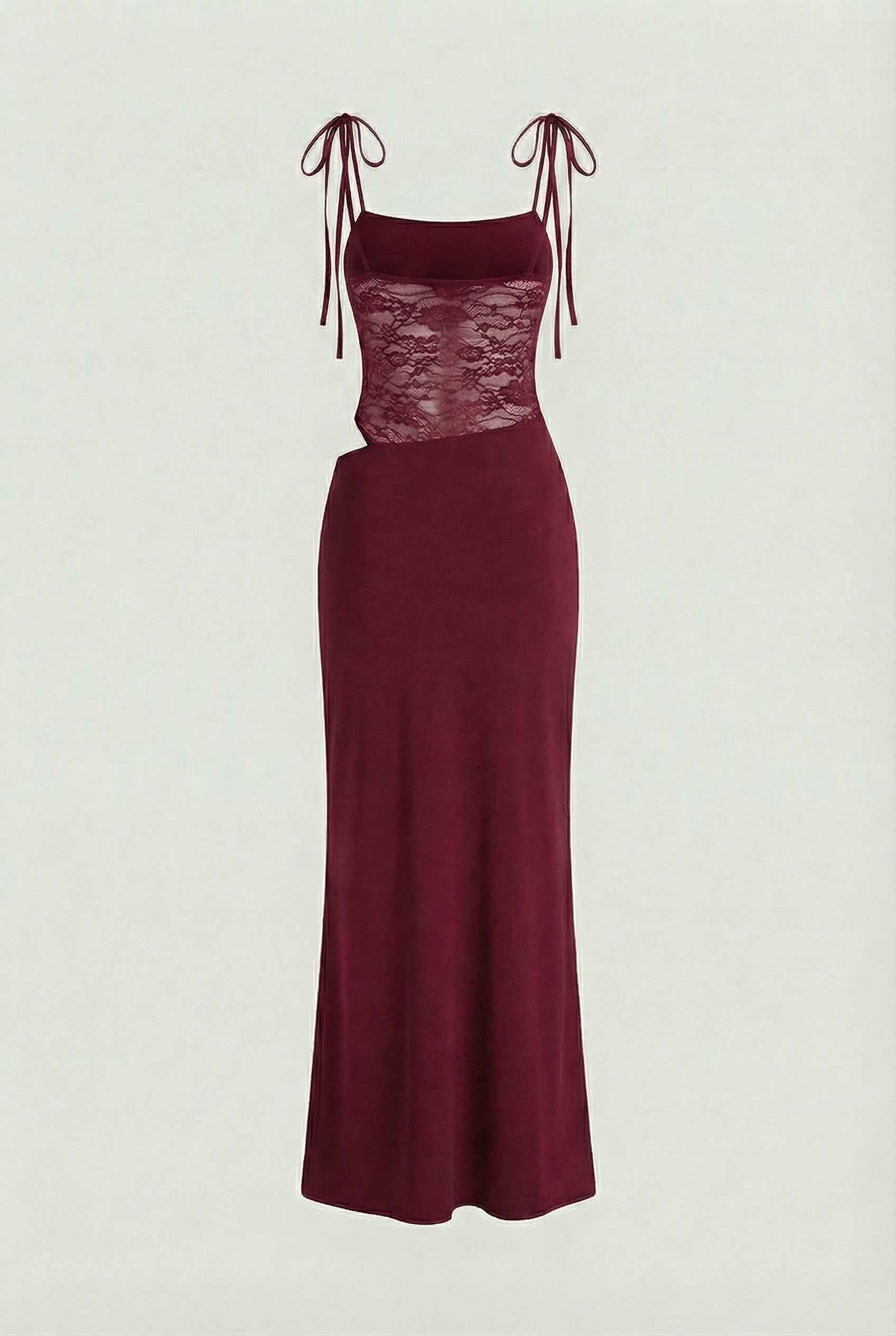 Isabella | Elegant Lace Bodycon Dress with Spaghetti Straps - Lumina