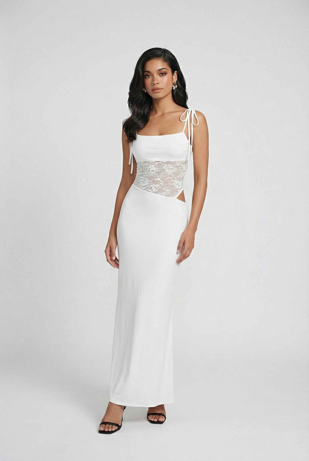 Isabella | Elegant Lace Detail Dress with Flattering Silhouette - Lumina