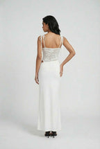 Isabella | Elegant Lace Detail Dress with Flattering Silhouette - Lumina