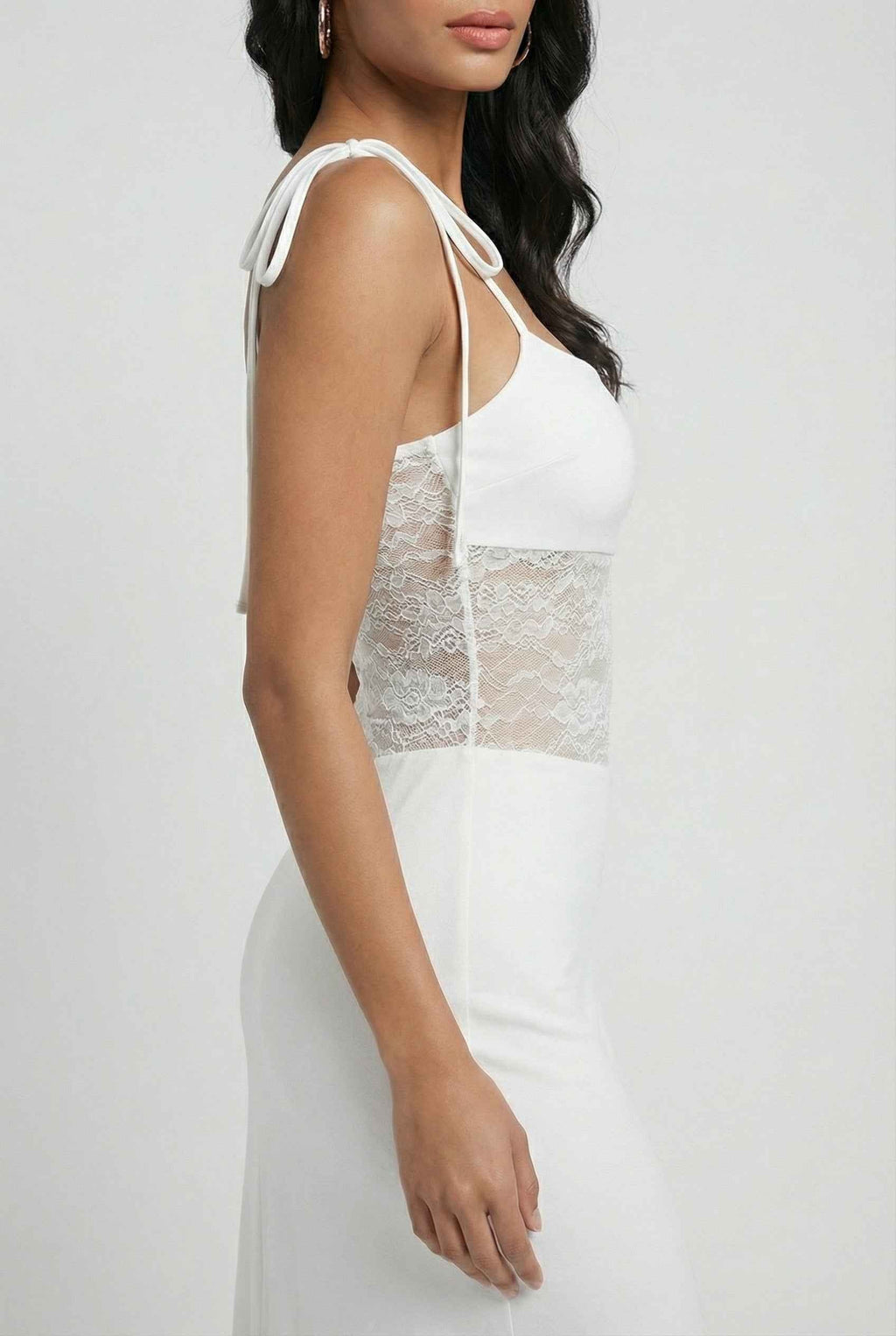 Isabella | Elegant Lace Detail Dress with Flattering Silhouette - Lumina