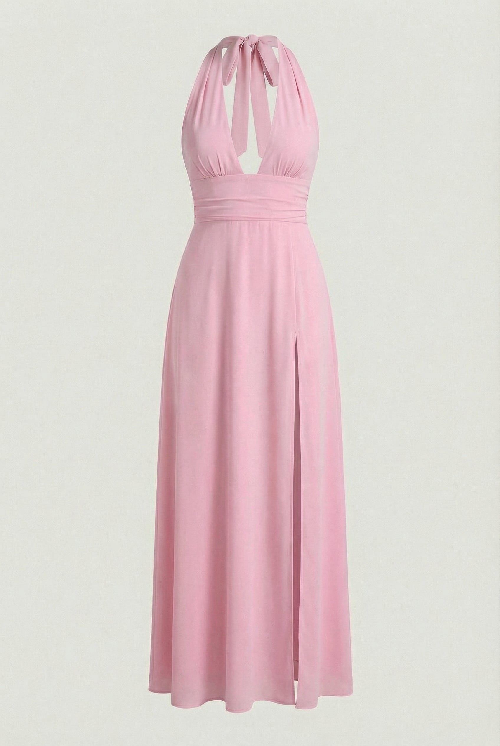 Isabella | Elegant Pink Dress with Versatile Cut - Lumina
