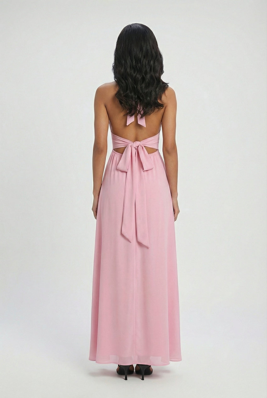 Isabella | Elegant Pink Dress with Versatile Cut - Lumina