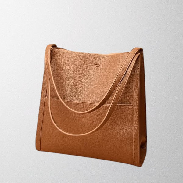 Isabella | Elegant Structured Leather Shoulder Bag with Spacious Design - Lumina