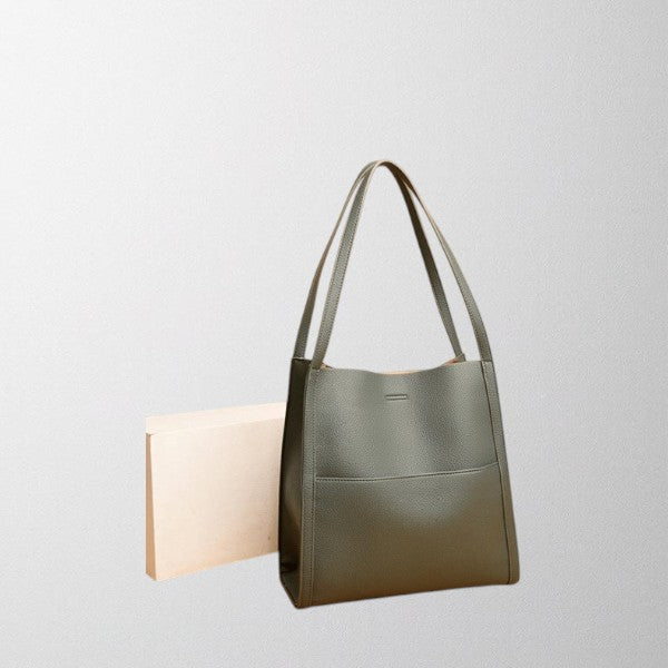 Isabella | Elegant Structured Leather Shoulder Bag with Spacious Design - Lumina