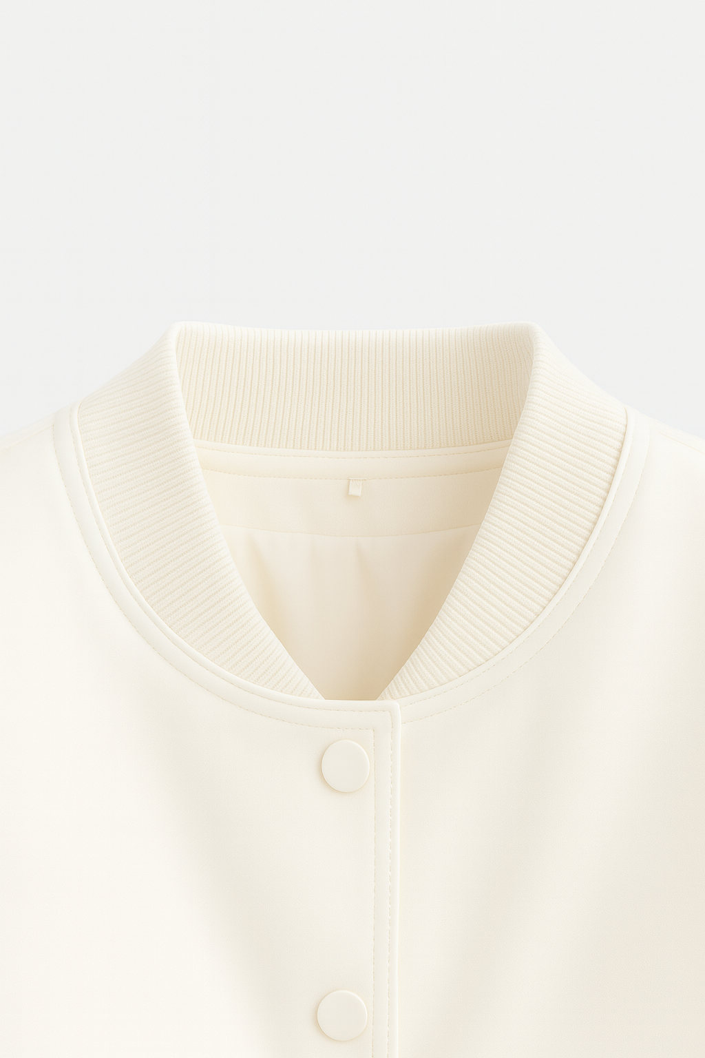 Isabella | Elegant White Bomber Jacket with Timeless Design - Lumina
