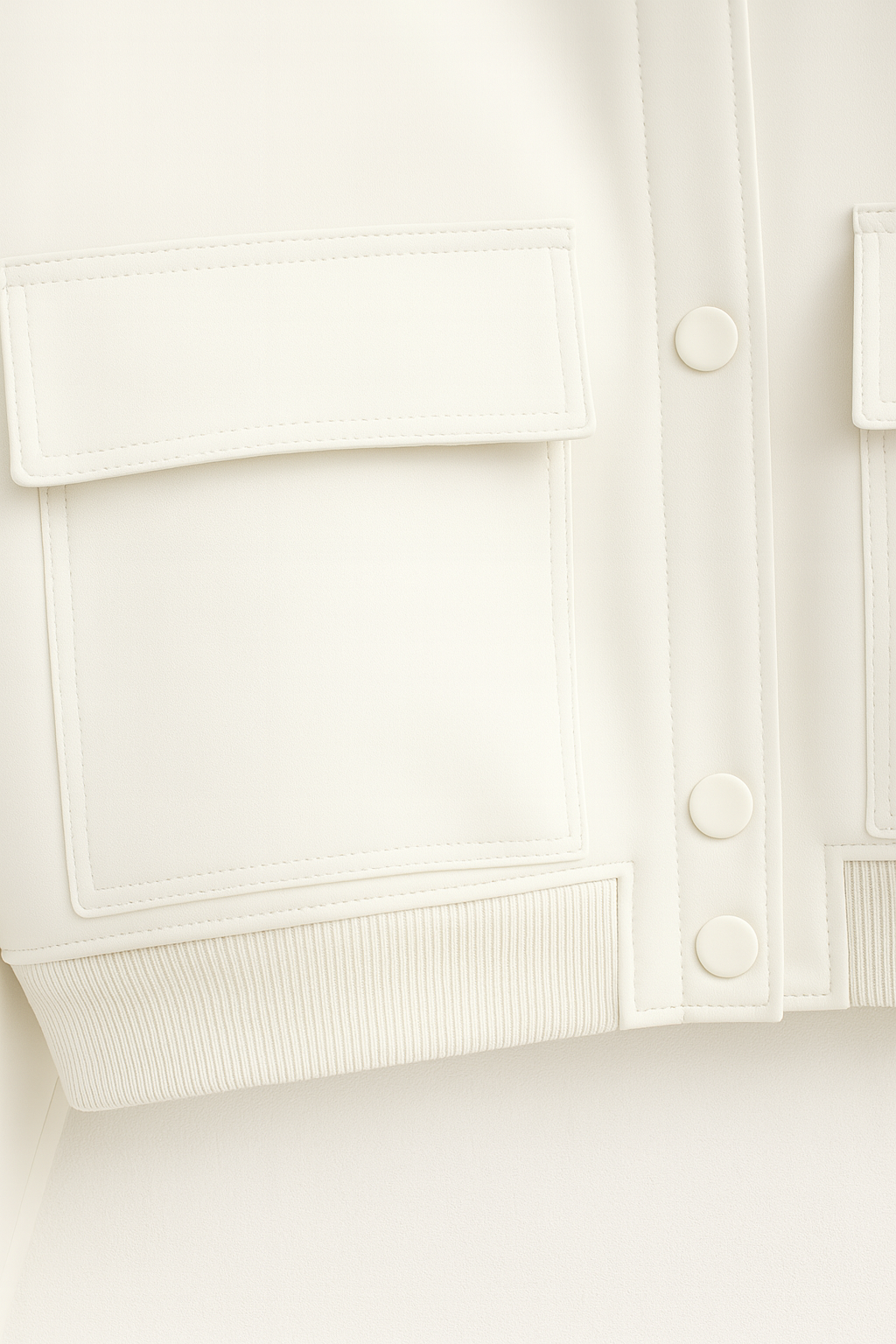 Isabella | Elegant White Bomber Jacket with Timeless Design - Lumina