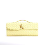 Isabella | Elegant Woven Brown Handbag with Adjustable Strap - Lumina