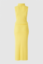 Isabella | Elegant Yellow Knit Skirt and Top Set with Flattering Fit - Lumina