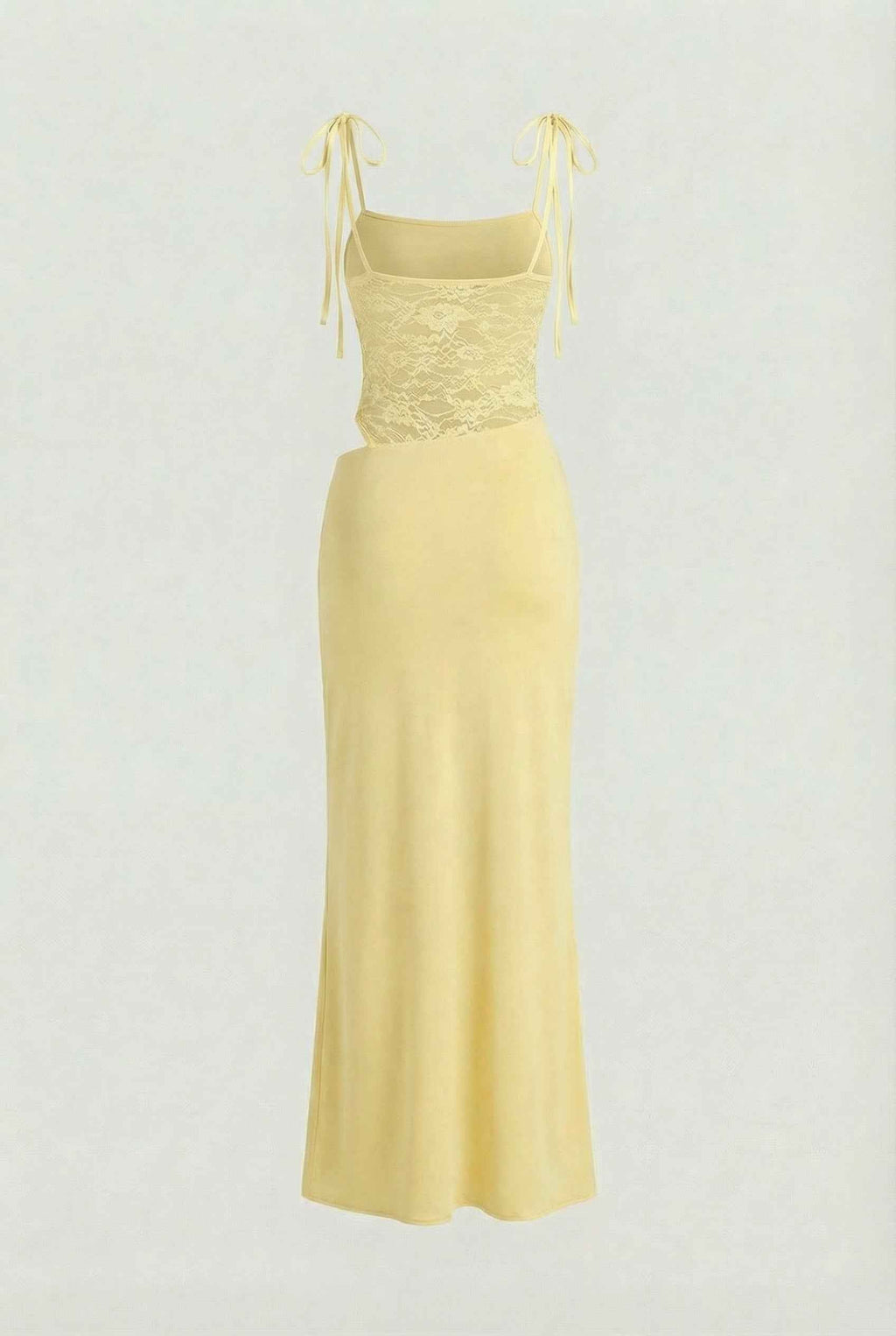 Isabella | Elegant Yellow Lace Summer Dress with Versatile Fit - Lumina