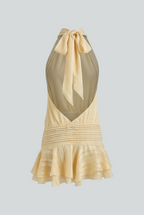 Isabella | Playful Yellow Mini Dress with Feminine Fit - Lumina