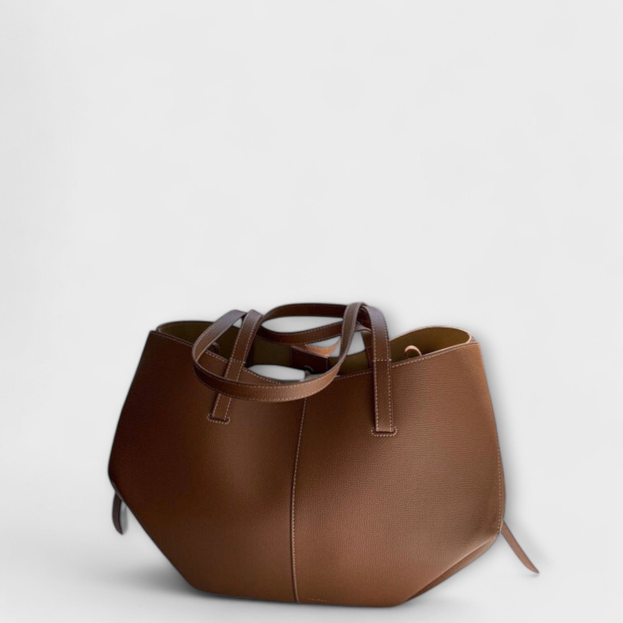 Isabella | Sculpted Minimalist Tote Bag with Spacious Design - Lumina